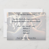 Beer-uitnodigingen personaliseren dansende Beer Ar Kaart (Achterkant)