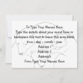 Beer Uitnodigingen Speciaal Polair Beer Kaart (Achterkant)