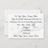 Beer Uitnodigingen Speciaal Polair Beer Kaart (Achterkant)