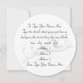 Beer Uitnodigingen Speciaal Polair Beer Kaart (Achterkant)