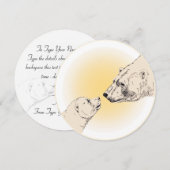 Beer Uitnodigingen Speciaal Polair Beer Kaart (Voorkant / Achterkant)