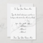 Beer Uitnodigingen Speciaal Polair Beer Kaart (Achterkant)