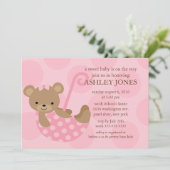 Beer Umbrella Baby shower Uitnodiging (Staand voorkant)