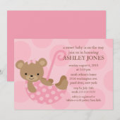 Beer Umbrella Baby shower Uitnodiging (Voorkant / Achterkant)