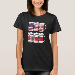 Beer Usa Costa Rica Usa Costa Rica Vlag T-shirt