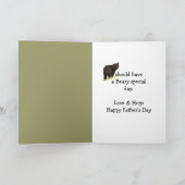 Beer Vaderdag Humor voor speciale bejaardvader Kaart (Binnen)