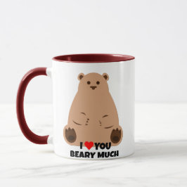 Beer Valentijn Mok - I Love You Beary Much Gift
