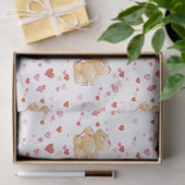 Beer Valentijnsdag tissue papier (Geschenk)