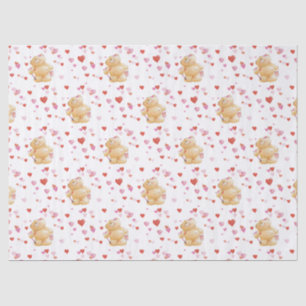 Beer Valentijnsdag tissue papier