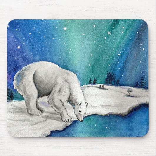 Beer van Aurora Polar Muismat (Voorkant)
