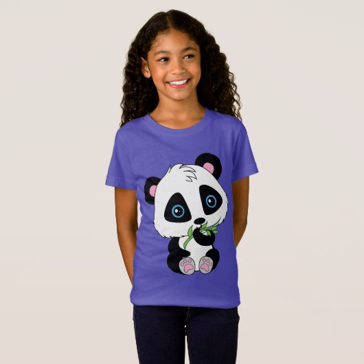 Beer van bamboe Panda T-shirt (Voorkant volledig)