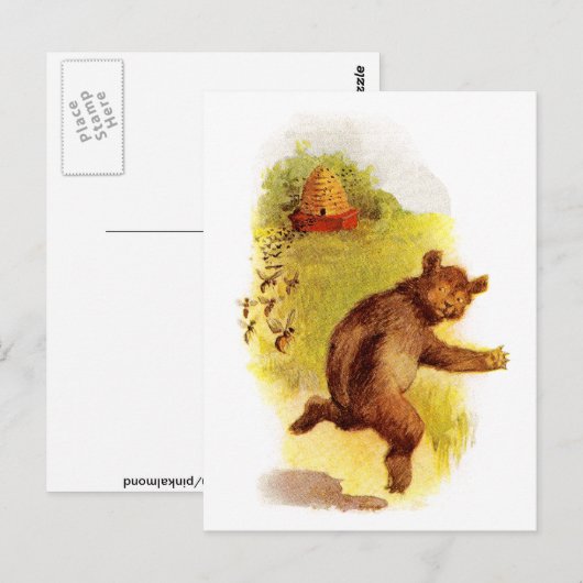 Beer van bijen briefkaart (Voorkant / Achterkant)