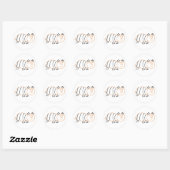 Beer van bijen Ronde Stickers (Vel)