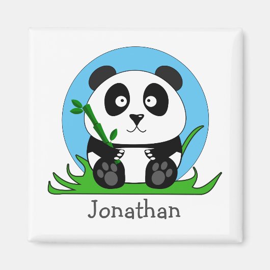 Beer van Black and White Panda Magneet (Voorkant)