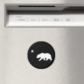 Beer van Black en White California Magneet (Insitu (Vaatwasser))