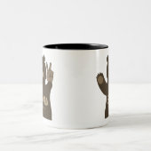 Beer van Brevard in North Carolina Tweekleurige Koffiemok (Center)