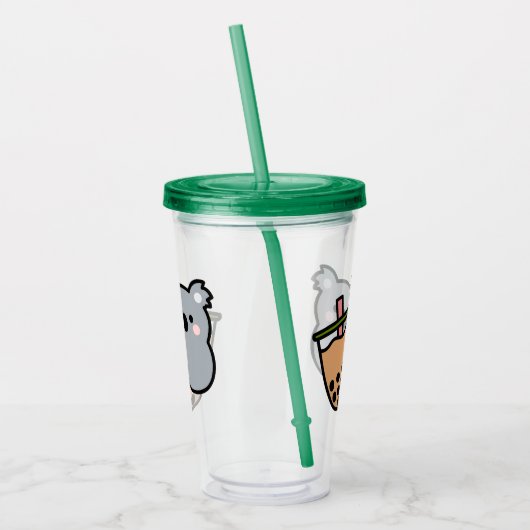 Beer van Bubble Tea en Koala Acryl Drinkbeker (Links)