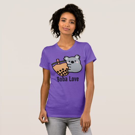 Beer van Bubble Tea en Koala T-shirt (Voorkant volledig)