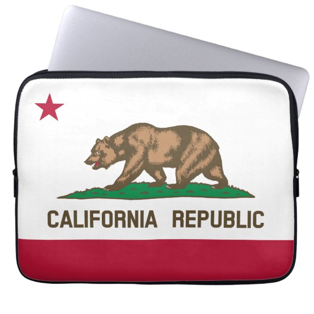 Beer van Californië: Cali Golden State Laptop Sleeve (Voorkant)