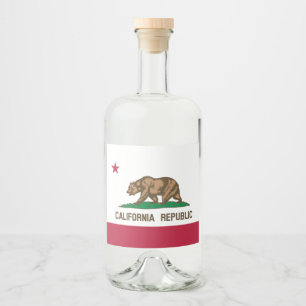 Beer van Californië: Cali Golden State Likeurfles Etiket