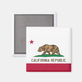 Beer van Californië: Cali Golden State Magneet (Voorkant / Achterkant)