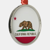 Beer van Californië: Cali Golden State Metalen Ornament (Rechts)