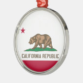 Beer van Californië: Cali Golden State Metalen Ornament (Links)