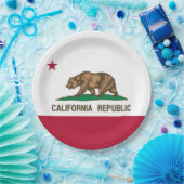 Beer van Californië: Cali Golden State Papieren Bordje (Feest)