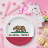 Beer van Californië: Cali Golden State Papieren Bordje (Feest)