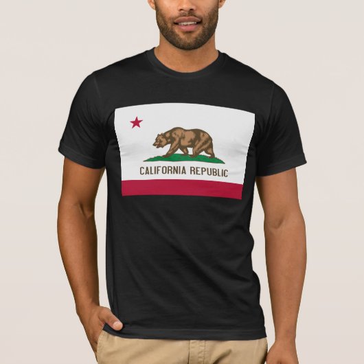 Beer van Californië: Cali Golden State T-shirt (Voorkant)