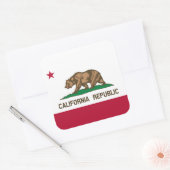 Beer van Californië: Cali Golden State Vierkante Sticker (Envelop)