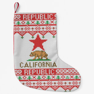 Beer van Californië op kerst Ugly Sweater Kleine Kerstsok