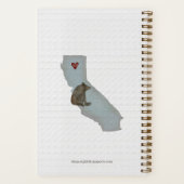 Beer van Californië | Waterverf Notitieboek | 5.5  (Achterkant)