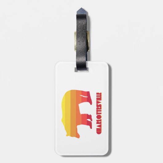 Beer van Charlottesville Virginia Rainbow Bagagelabel (Achterkant verticaal)