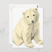 Beer van Cudly Polar Briefkaart (Voorkant / Achterkant)