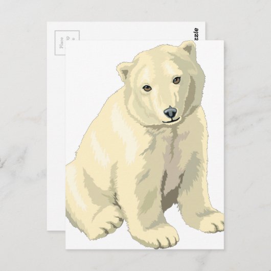 Beer van Cudly Polar Briefkaart (Voorkant / Achterkant)