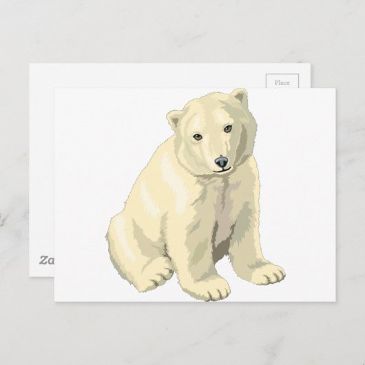 Beer van Cudly Polar Briefkaart (Voorkant / Achterkant)