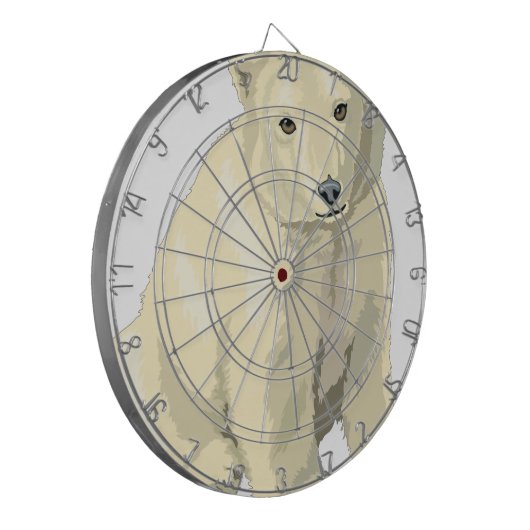 Beer van Cudly Polar Dartbord (Voorkant Links)