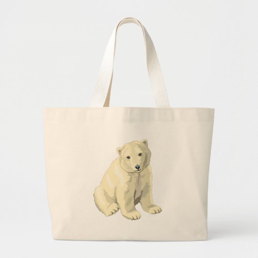 Beer van Cudly Polar Grote Tote Bag (Voorkant)