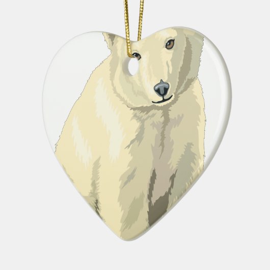 Beer van Cudly Polar Keramisch Ornament (Links)