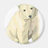 Beer van Cudly Polar Magneet (Voorkant)