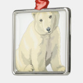 Beer van Cudly Polar Metalen Ornament (Links)