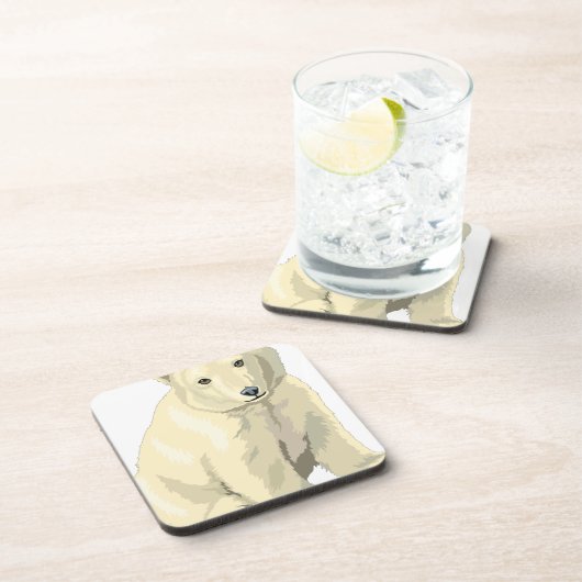 Beer van Cudly Polar Onderzetter (Rechterzijde)