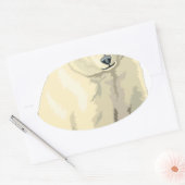 Beer van Cudly Polar Ovale Sticker (Envelop)