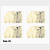 Beer van Cudly Polar Rechthoekige Sticker (Vel)