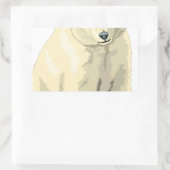 Beer van Cudly Polar Rechthoekige Sticker (Tas)