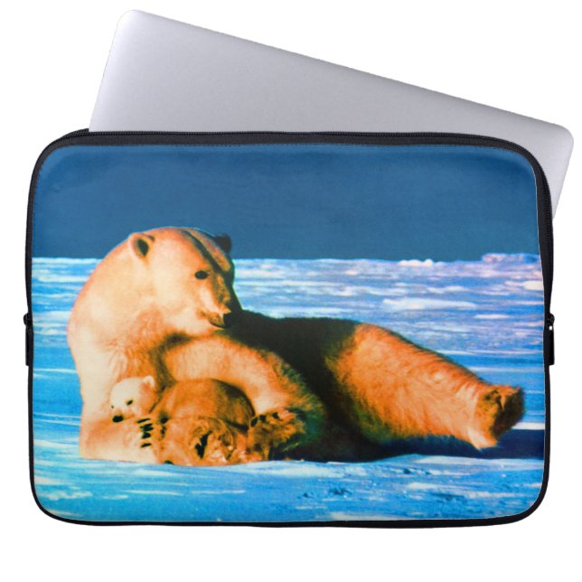 beer van de Amerikaanse Alaska-moeder Laptop Sleeve (Voorkant)