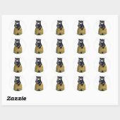 beer van de bijenkorf ronde sticker (Vel)