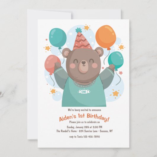 Beer van de Birthday met uitnodiging tot het indie (Voorkant)