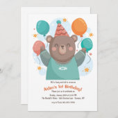 Beer van de Birthday met uitnodiging tot het indie (Voorkant / Achterkant)